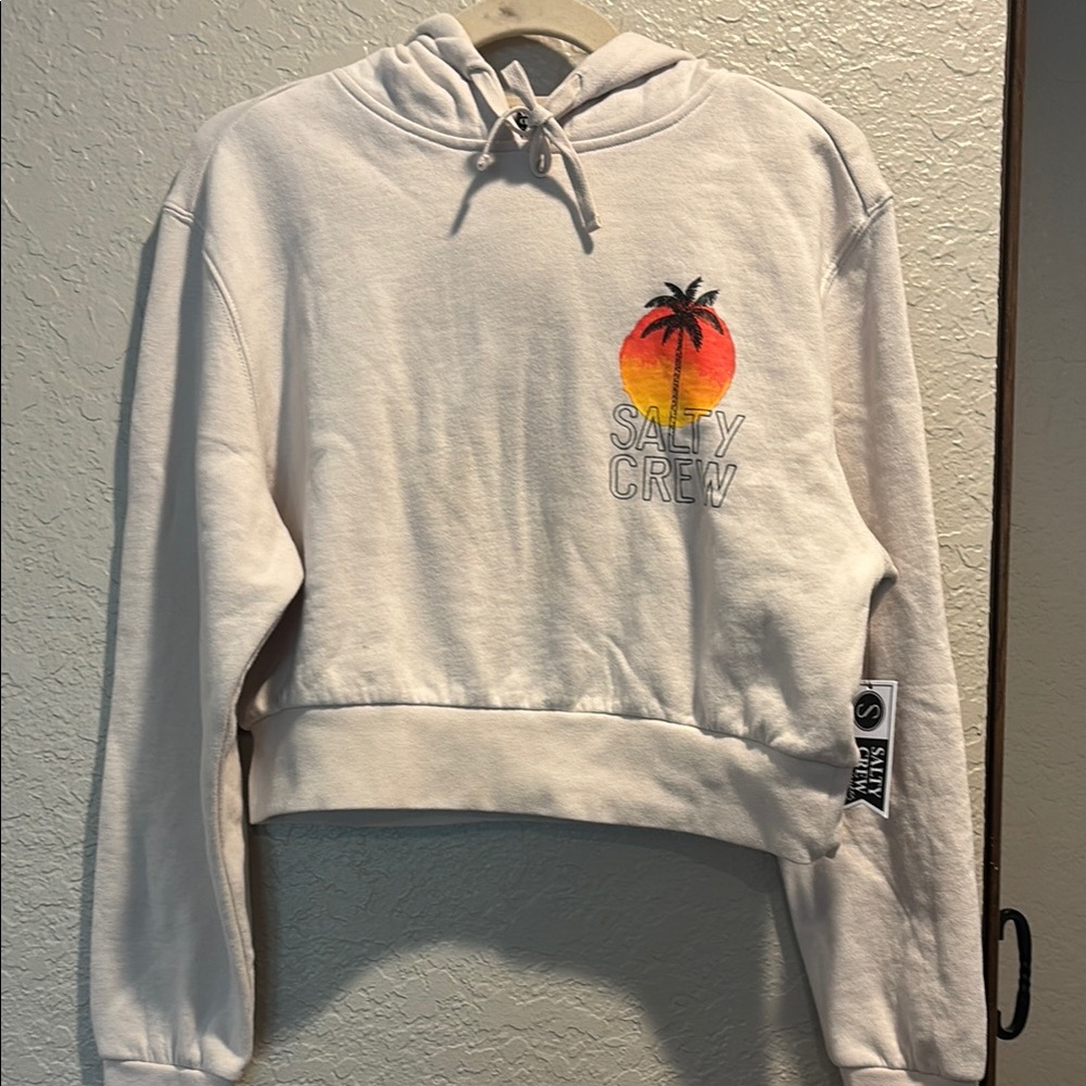 Salty Crew Summer Vibe Cropped Hoodie Sz Small NWT